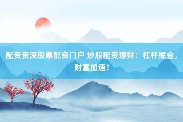 配资资深股票配资门户 炒股配资理财：杠杆掘金，财富加速！