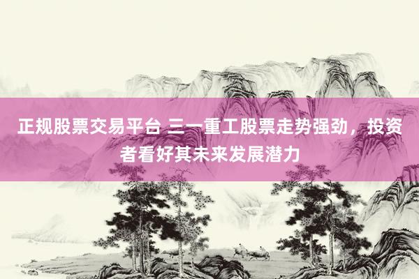 正规股票交易平台 三一重工股票走势强劲，投资者看好其未来发展潜力