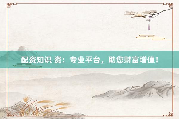 配资知识 资：专业平台，助您财富增值！