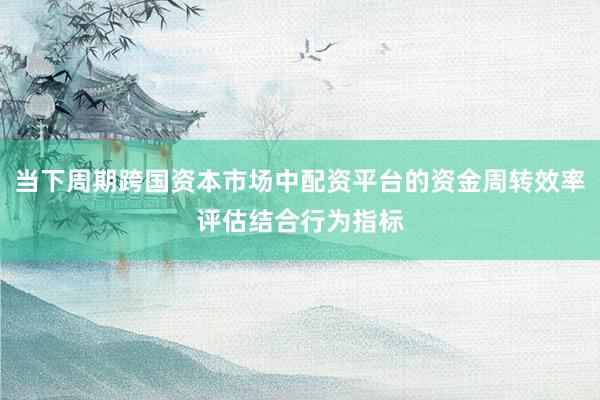 当下周期跨国资本市场中配资平台的资金周转效率评估结合行为指标