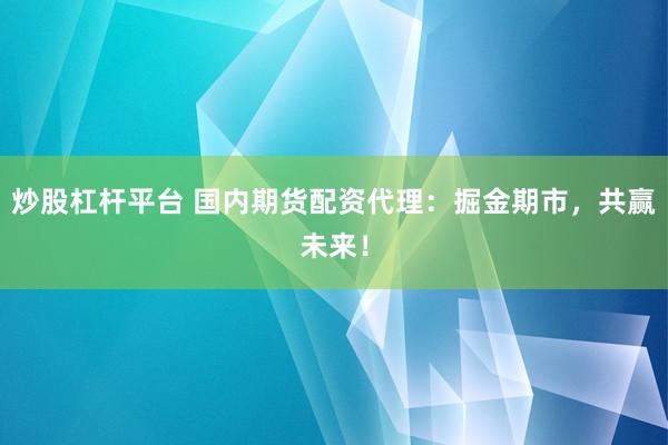 炒股杠杆平台 国内期货配资代理：掘金期市，共赢未来！